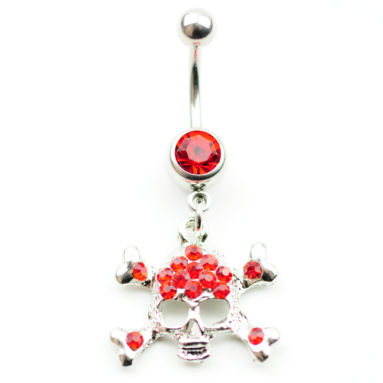 YYJFF D0156 Skull Style Belly Navel Ring Mix Colors