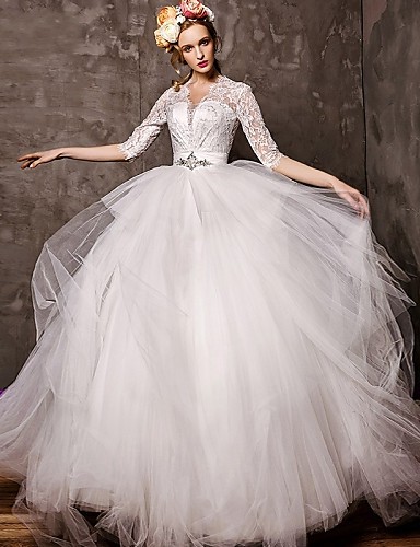 2016 New Hot Fashion Free Shipping Elegant Ball Gown Ivory V-neck Half Sleeves Beads Tulle Court Train Wedding Dresses 218, Red
2016 New Hot Fashion Free Shipping Elegant Ball Gown Ivory V-neck Half Sleeves Beads Tulle Court Train Wedding Dresses 218, Red