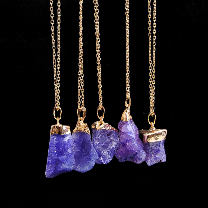 New irregular Natural stone Necklace Gold chains stone pendant women mens necklace fashion jewelry will and sandy gift, Silver
New irregular Natural stone Necklace Gold chains stone pendant women mens necklace fashion jewelry will and sandy gift, Silver
