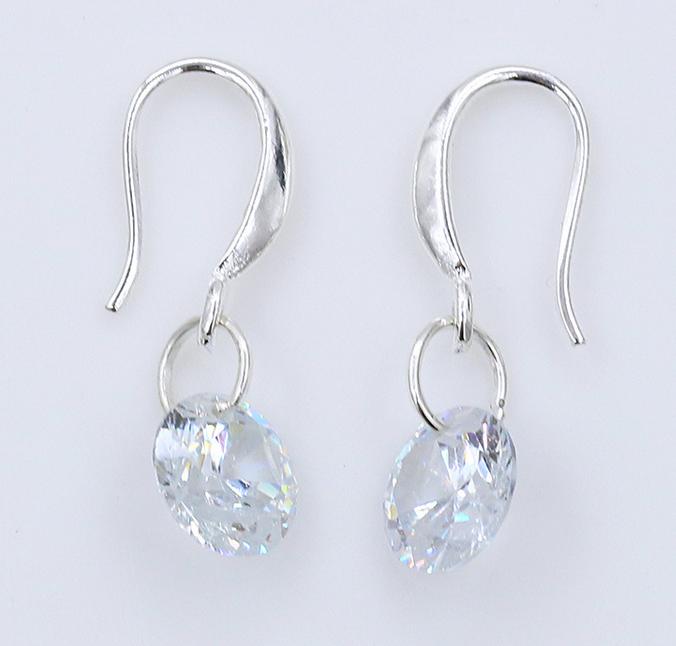 Dangle Earring 925 Sterling Silver Wedding Earrings for Women with Stones Earings Fashion Jewelry