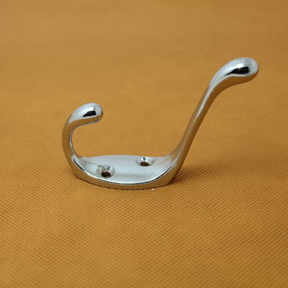 Wholesale- 1PC Stainless Steel Hanging Coat Hooks Home Kitchen Wall Door Holder Hook Hangers Gold Sliver Color & Rails