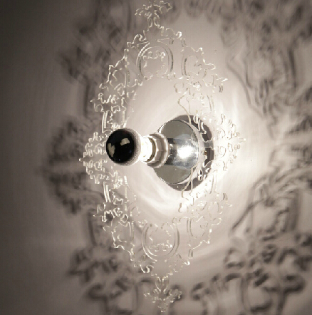 Modern Josephine 5D Wall Sconce Lamp Shadow Light Transparent Acrylic Novelty Lighting Fixture Living Room Bedside Hotel Bar Restaurant Cafe