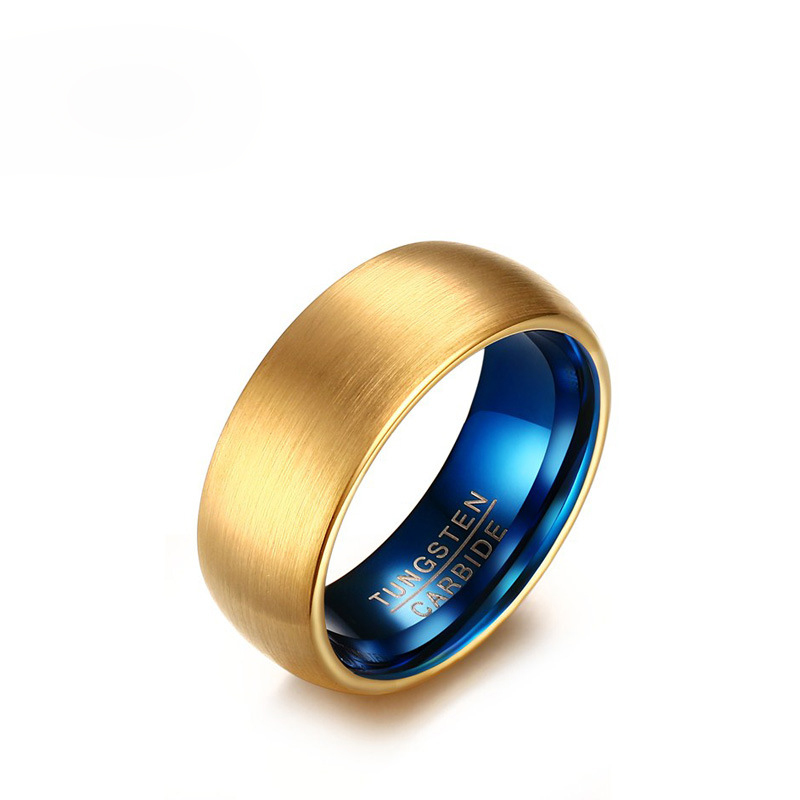 Wholesale Mens Fashion Wedding Bands US Size 7-12 8MM Tungsten Carbide Ring Gold and Blue Plating Matte Finished Mens Gold Rings
Wholesale Mens Fashion Wedding Bands US Size 7-12 8MM Tungsten Carbide Ring Gold and Blue Plating Matte Finished Mens Gold Rings