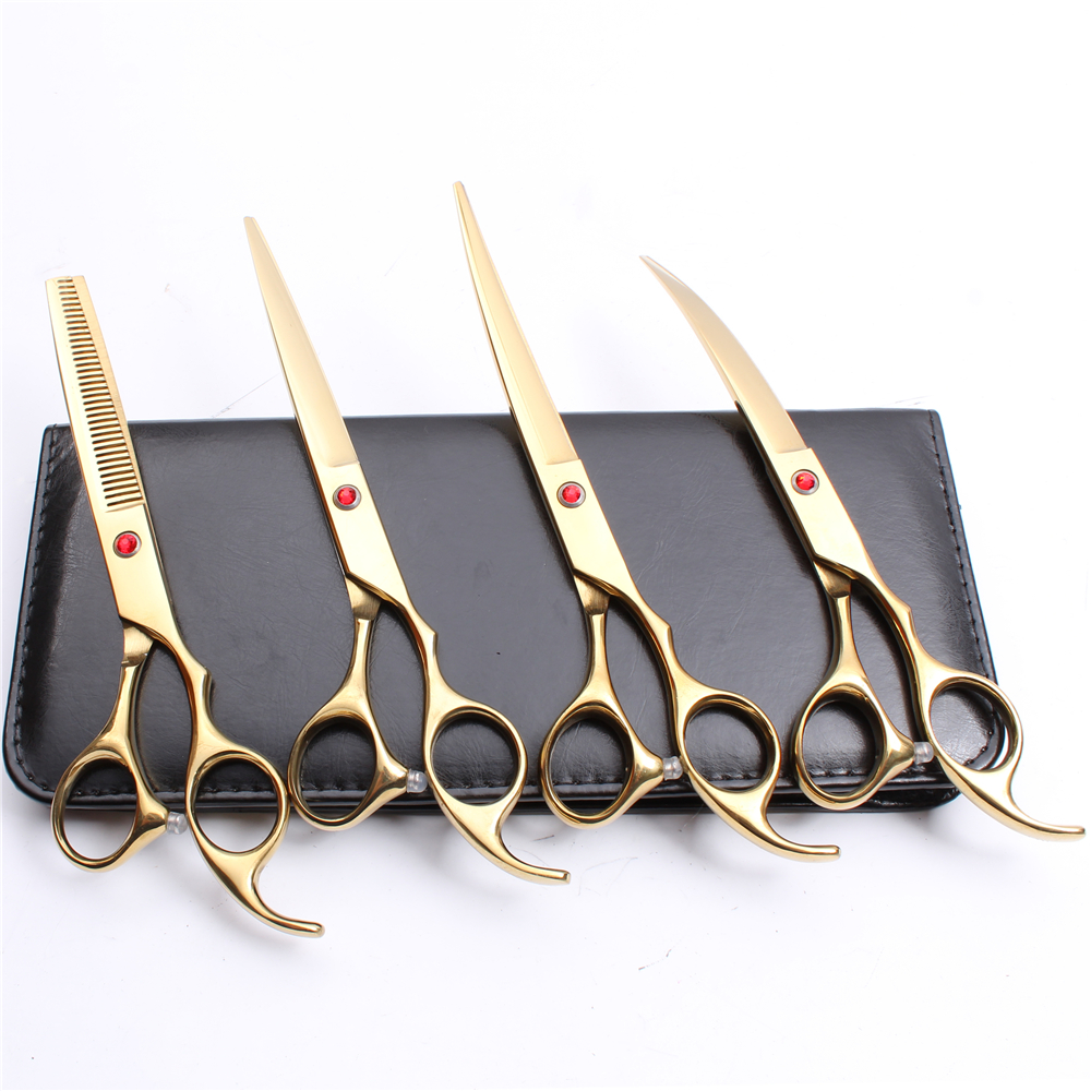 C3003 4Pcs 7'' 440C Customized Logo Professional Pets Grooming Hair Scissors Cutting+Thinning+UP&Down+Bag Curved Shears Fur Clipper Shears
C3003 4Pcs 7'' 440C Customized Logo Professional Pets Grooming Hair Scissors Cutting+Thinning+UP&Down+Bag Curved Shears Fur Clipper Shears
