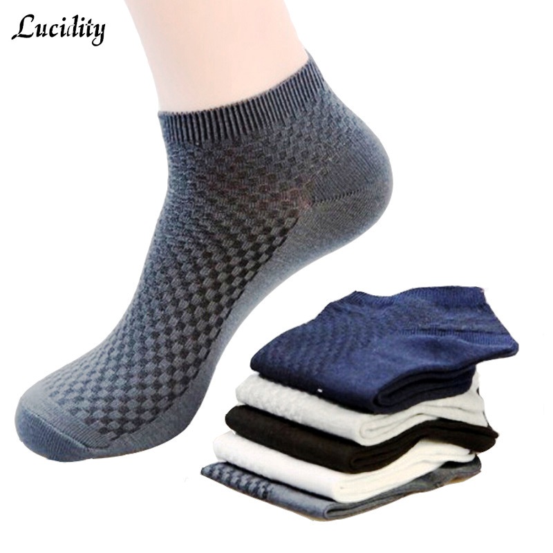 Wholesale- Lucidity Summer Socks Bamboo Men Lattice Short Tube Antibacterial Socks Men All-Match Male Socks High Quality 5pairs/lot, Navy
Wholesale- Lucidity Summer Socks Bamboo Men Lattice Short Tube Antibacterial Socks Men All-Match Male Socks High Quality 5pairs/lot, Navy