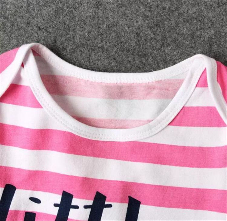 baby striped sleeping bag 2pc set twisted hat/headband+sleeping bag little sister little brother letters print newborns sleeping bag A08