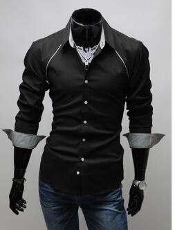 Wholesale-Free Shipping New fashion Mens shirts Hot classical business shirt men slim fit stylish dress long sleeve formal shirts