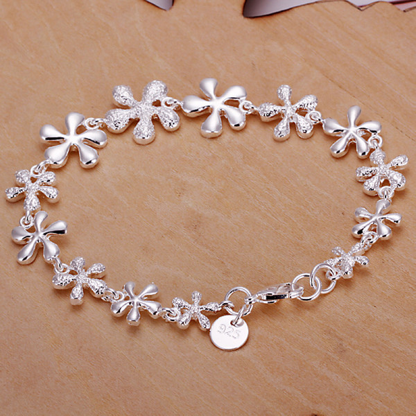 Hot sale best gift 925 silver Full Plum Bracelet DFMCH156,brand new fashion 925 sterling silver Chain link bracelets