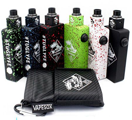 

Top Tuglyfe Tugboat Box Mod Kit with Colorful tuglyfe Unregulated mod Cubed RDA Mechanical velocity rda Tuglyfe Portable box mod Vaporizer