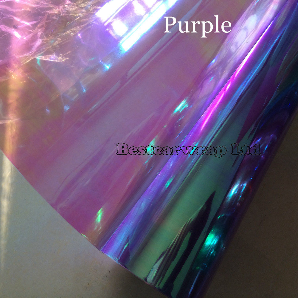 12 Roll / lot Chameleon Headlight Film Tint Taillight / Motorbike Headlight Rear Lamp Tint Tinting Film Size 0.3x10m/ Roll