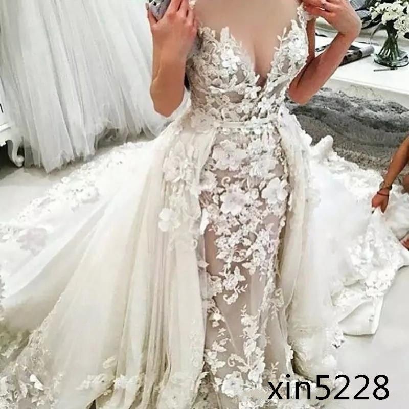 Deep V Neck Sexy Mermaid Wedding Dress With Detachable Train 3D Floral Applique Plus Size Wedding Dress Luxury Beach Bridal Gown, Red
Deep V Neck Sexy Mermaid Wedding Dress With Detachable Train 3D Floral Applique Plus Size Wedding Dress Luxury Beach Bridal Gown, Red