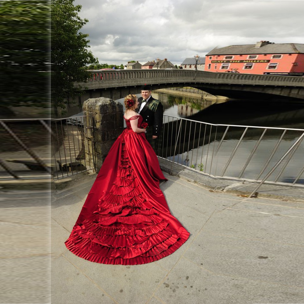 Plus Size Wedding Dresses Cheap Sleeveless A Line Mother Wedding Gowns Court Train Lace Up Beading Pleated Scotland Red Wedding Dresses