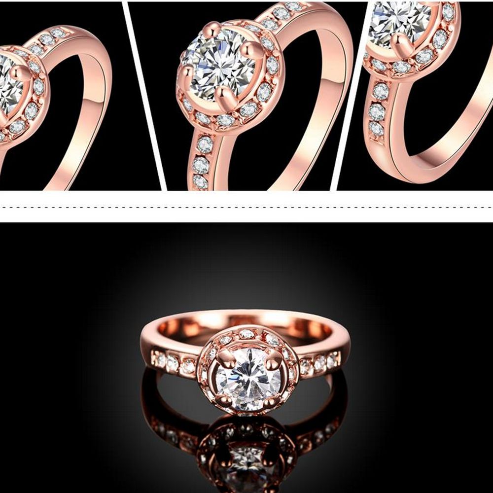 0.8ct Round Cut 4-prong Setting Classic Solitaire Wedding Bridal Ring Halo Crystal Womens Jewelry Gift Size 6