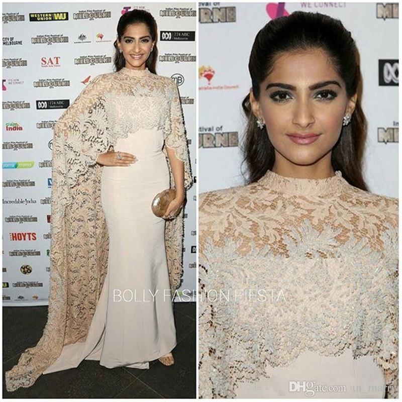 2019 Elegant Vintage Arabic High Neck Formal Evening Dresses Lace Illusion Dress With Jacket For Full Refund New Hot Custom Made Dresses