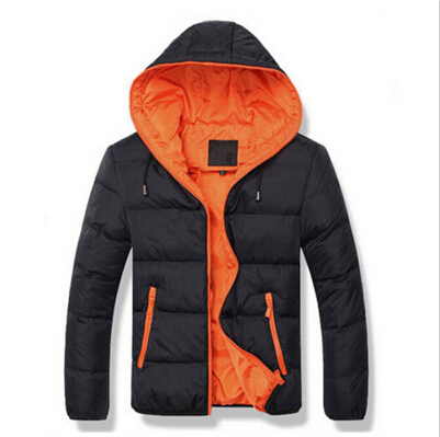 Fall-Brand Tops New Men's Cotton Blend Coat Hooded Padded Jacket Casual Thick Outwear For Men Winter Plus Size Clothing For Men