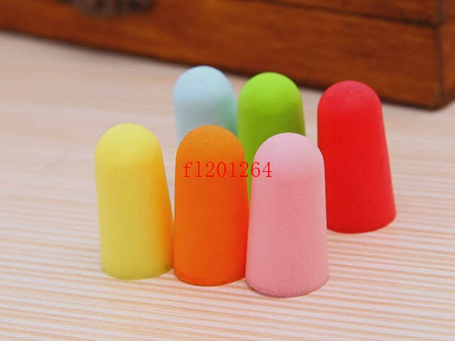 600Pairs/lot DHL fedex Free Shipping Soft Sponge Ear Plugs Tapered Travel Sleep Noise Prevention Earplugs