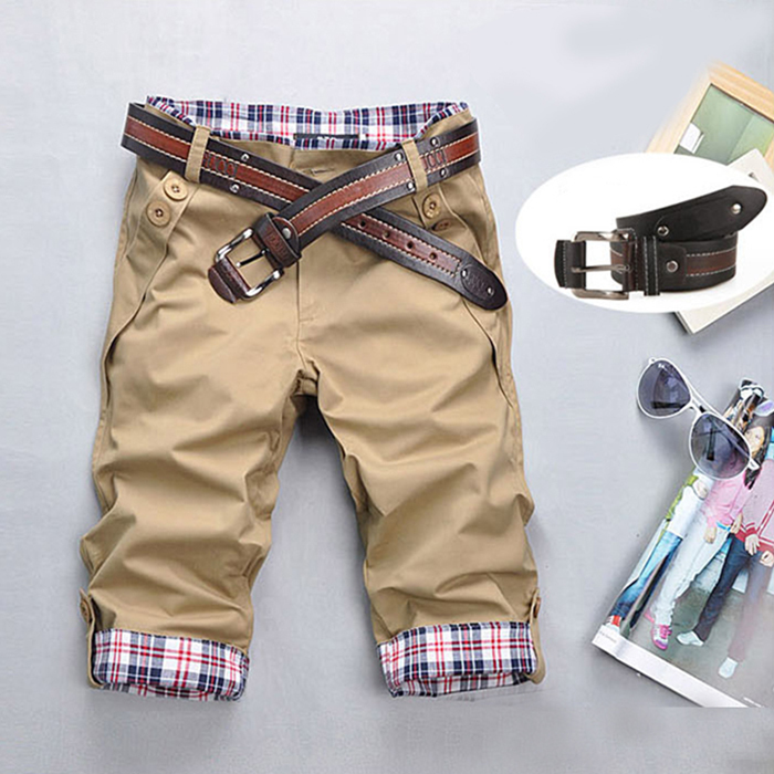 Wholesale- Fashion Designer Casual Plaid Inter F Men's Cropped Jean Pants Men for Leisure Trousers Men Pants Multi Colors Without