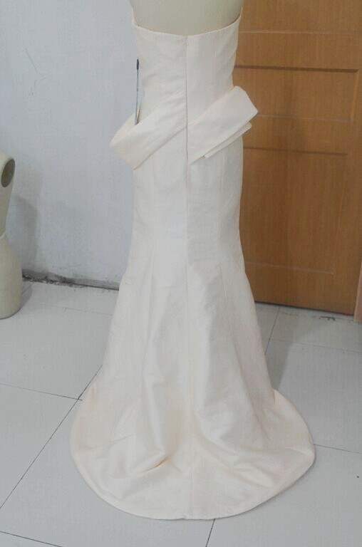 Real Image Bridesmaid Dress Dresses 2017 Long Formal Wedding Gowns Event Prom Modern Beautiful Sleeveless Strapless Luxuries Custom Made