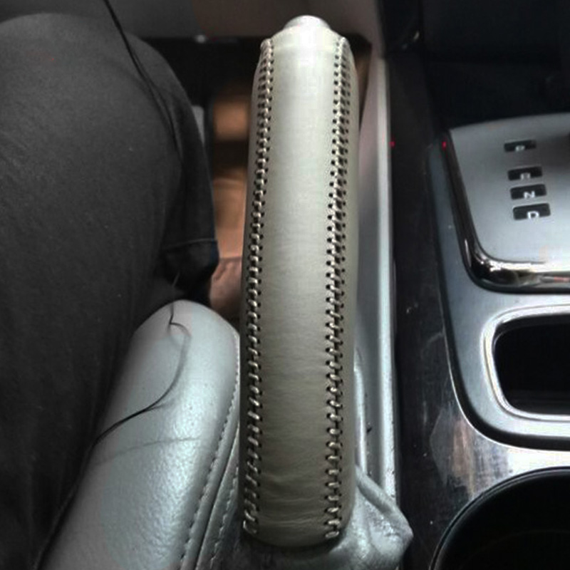 Case for KIA sorento 2007 handbrake cover Car styling Genuine leather Handbrake cover Interior decoration accessories