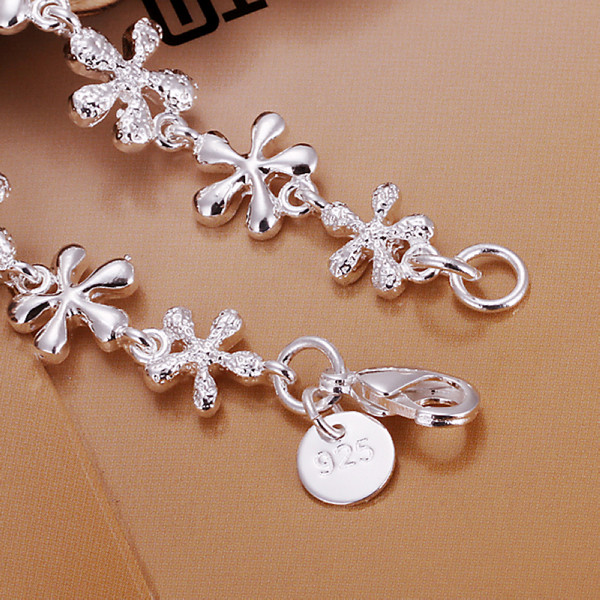 Hot sale best gift 925 silver Full Plum Bracelet DFMCH156,brand new fashion 925 sterling silver Chain link bracelets