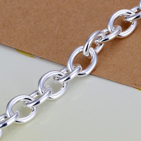 Hot sale 925 silver Crude three-dimensional heart Bracelet DFMCH269,fashion 925 sterling silver plated Chain link bracelets high grade