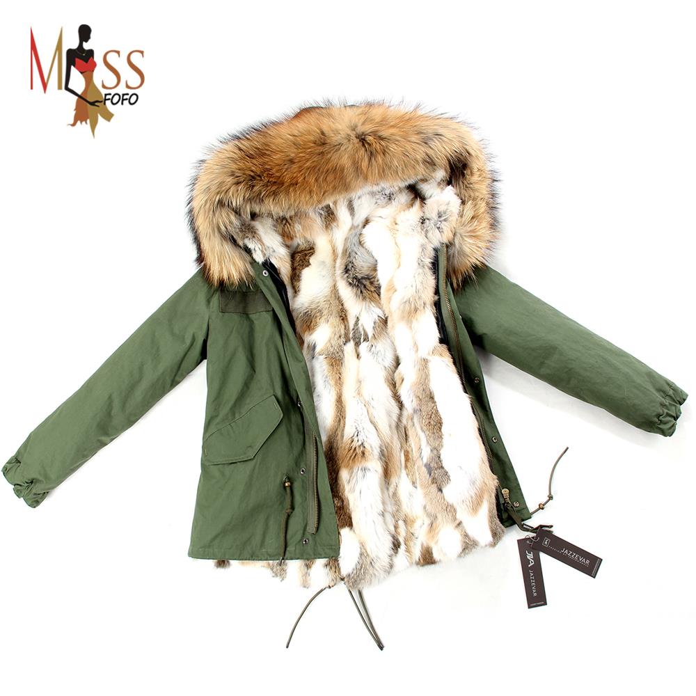 Wholesale-2015 Fashion women' army green Large raccoon fur collar hooded coat parkas outwear detachable rabbit fur lining winter jacket, Color 1
Wholesale-2015 Fashion women' army green Large raccoon fur collar hooded coat parkas outwear detachable rabbit fur lining winter jacket, Color 1