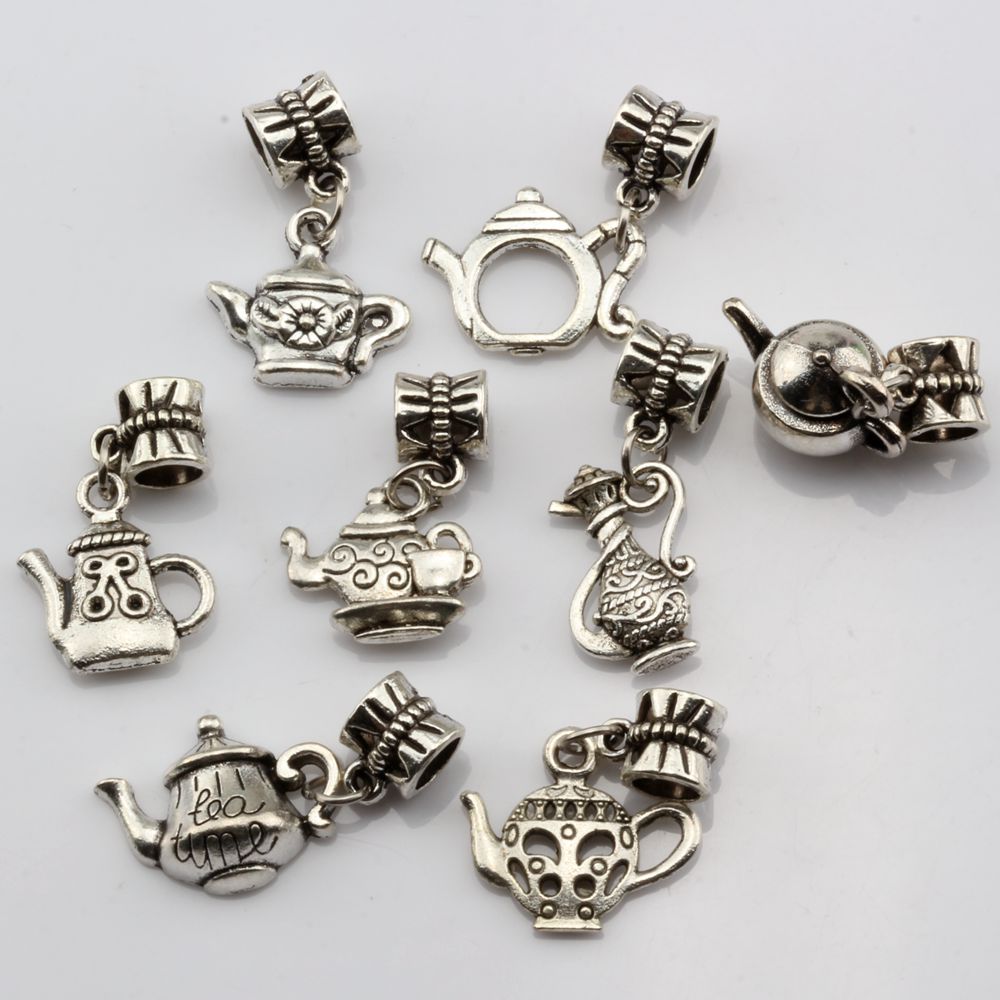 Hot Sales ! 160pcs Antique Silver Alloy Mixed Teapot Charms Dangle Bead Fit Charm Bracelet 8- style DIY Jewelry
Hot Sales ! 160pcs Antique Silver Alloy Mixed Teapot Charms Dangle Bead Fit Charm Bracelet 8- style DIY Jewelry