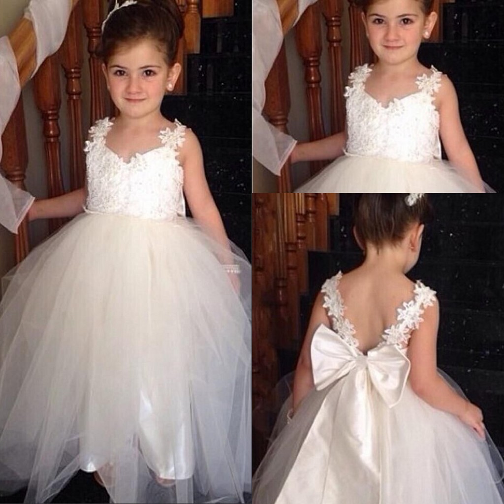 Lavender Flower Girls Dresses for Weddings Hand Made Flowers Organza Girls Pageant Dresses Sweep Train Custom Made Fairytale Dresses