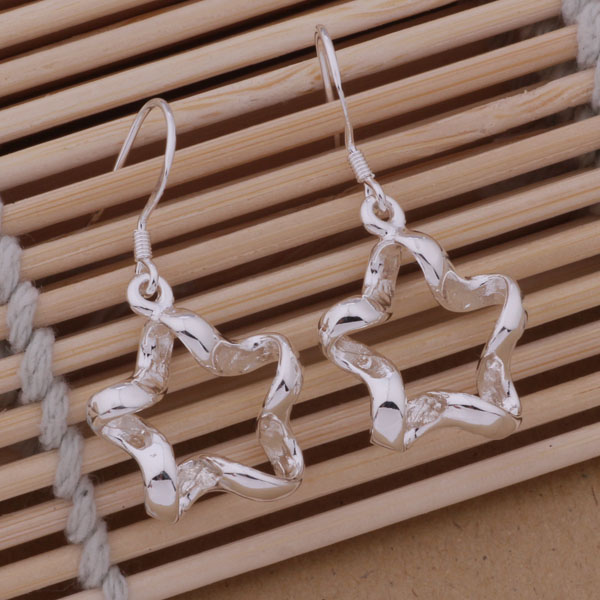 Pretty unique swirl star tag Fashion (Jewelry Manufacturer) 20 pcs a lot earrings 925 sterling silver jewelry factory price Fashion