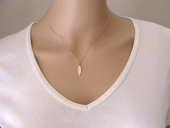 10PCS Long Leaf Necklace Nature Tree Pot Fallen Feather Leaves Necklace Vine Olive Necklaces