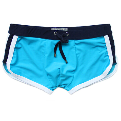Wholesale-Men's Brand Patchwork Swimwear Swimming Trunks Fashion Swim Briefs Shorts For Brand Beach Wear Bathing Suit Spandex Nylon S-XL