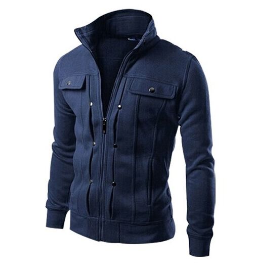 Men jackets Hoodies Sweatshirts Tracksuits Solid Fashion Mens Hoodie Zipper Design Tracksuit Men's Sportswear Winter long sleeve