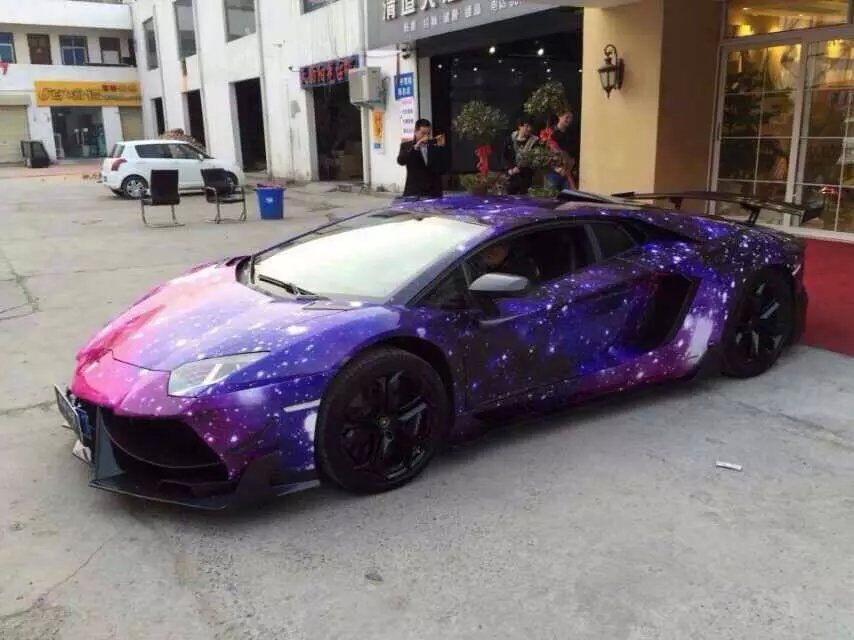Premium Galaxy Vinyl Wrap Stickerbomb Starry sky Vinyl Car Wrap Film sticker bomb decal with air release 1.52X30M/Roll 5x98ft