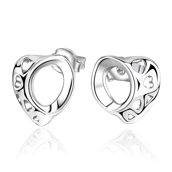 Brand new sterling silver Hollow rectangle earrings DFMSE584,women's 925 silver Dangle Chandelier earrings 10 pair a lot factory direct