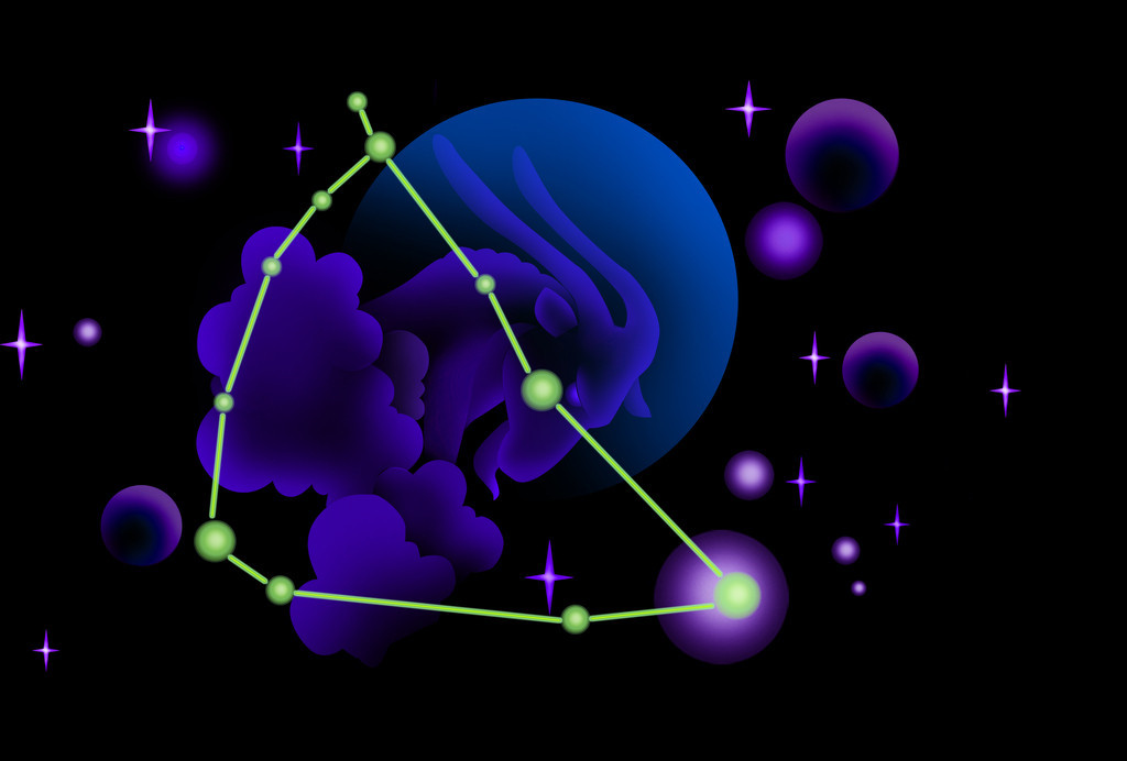 30PCS- N021 Capricorn Necklace Zodiac Constellation Necklace Starry Sky Necklace Galaxy Planet Necklace Solar System Necklaces