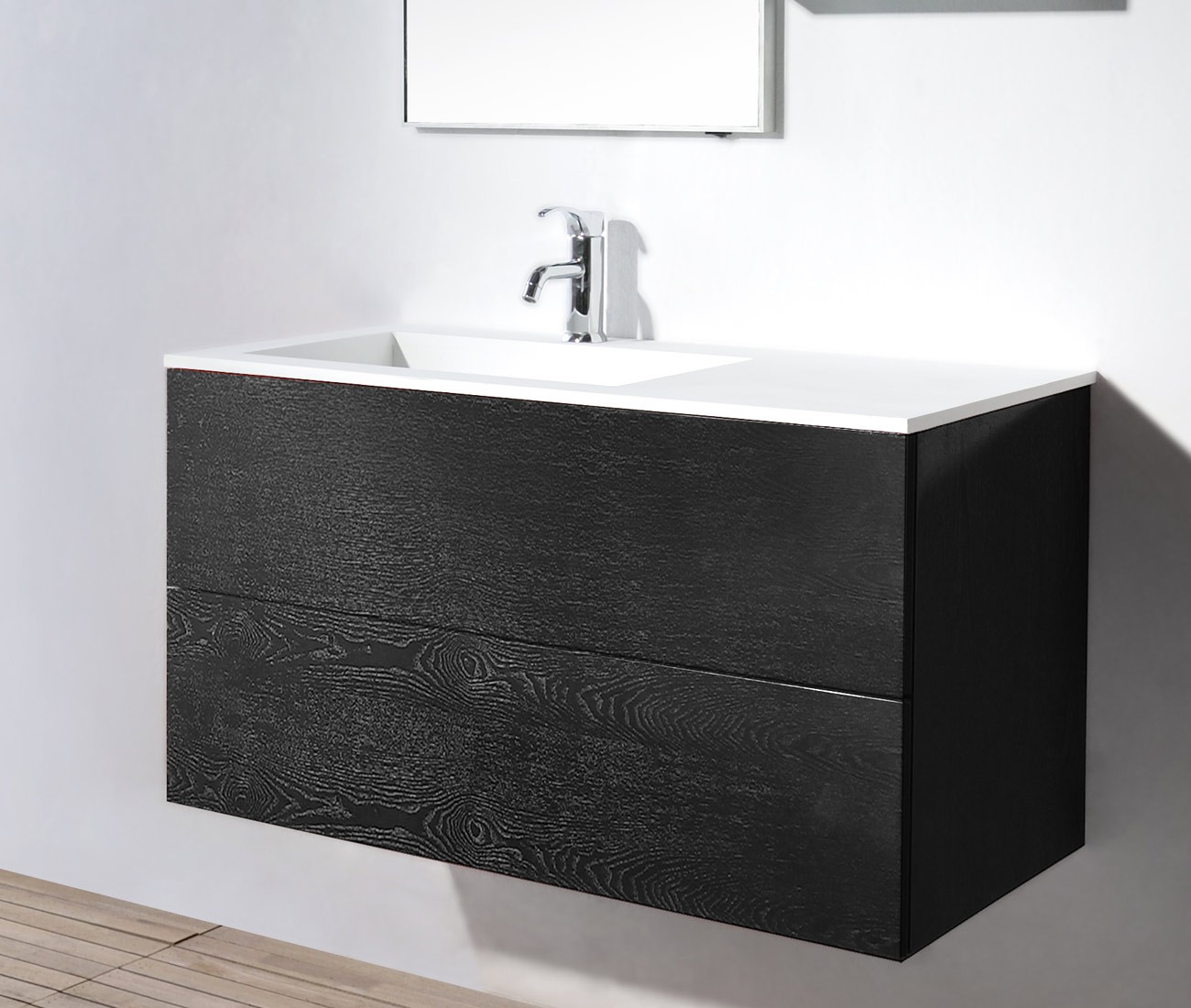 900mm X 460mmX500mm Bathroom Blum drawer Slider furniture Top Solid Surface Vanity Cloakroom Wall Hung Cabinet 2113