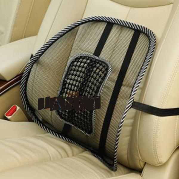 lumbar cushion massage cool Black mesh lumbar back brace support for office home car seat chair four seasons healthy waist pad