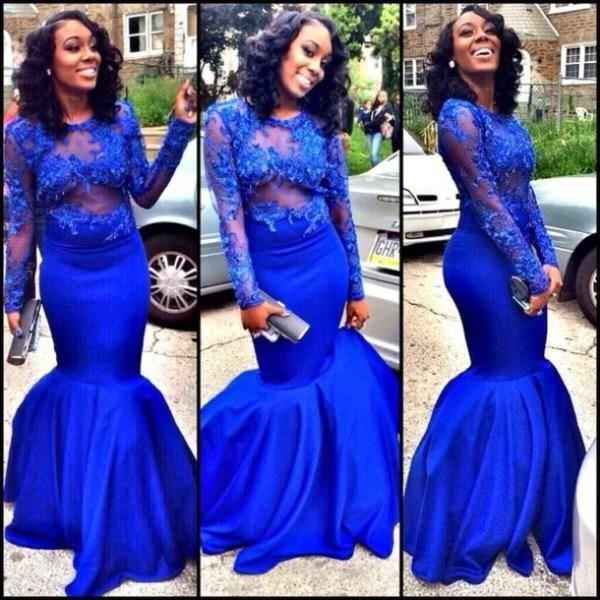 2015 Hot Sale Royal Blue Long Sleeve Prom Dresses Lace Appliques Embroidery Satin Mermaid Prom Dresses Sheer Neck Plus Size Formal Dresses, Brown
2015 Hot Sale Royal Blue Long Sleeve Prom Dresses Lace Appliques Embroidery Satin Mermaid Prom Dresses Sheer Neck Plus Size Formal Dresses, Brown