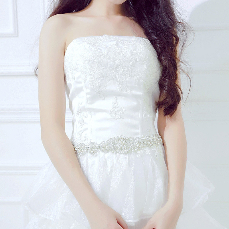 Hot Selling Pretty Sashes For Wedding Crystal Rhinestone Beaded Belt Bridal Sashes Suitable For Evening Prom Dresses Bridal Accessories