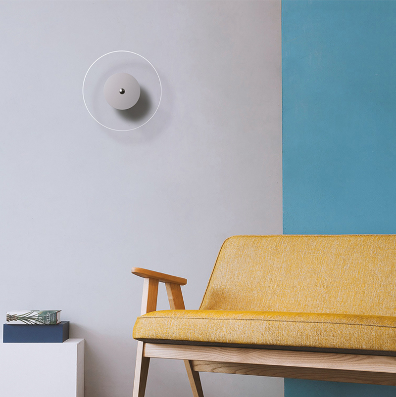 LED Wall Lamps Acrylic Frameless Lights Nanometer Guide Ceiling Lamp Bedroom Office Living Room Light Fitting Transparent