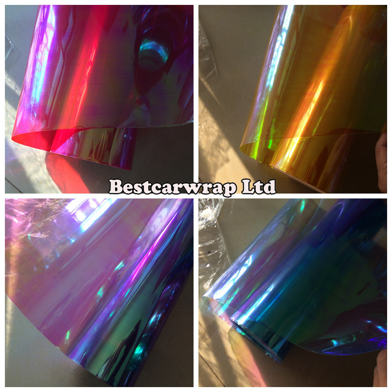 15 Roll Chameleon Headlight Film Tint Taillight / Motorbike Heamp Tint Tinting Film Size 0.3x10m/ Roll Free SHIPPINGdlight Rear La