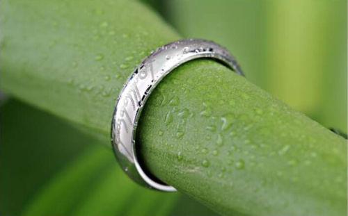 Retro The Lord Of The Rings Designer Soild 925 Sterling Silver Magical Love Wedding Ring Gift