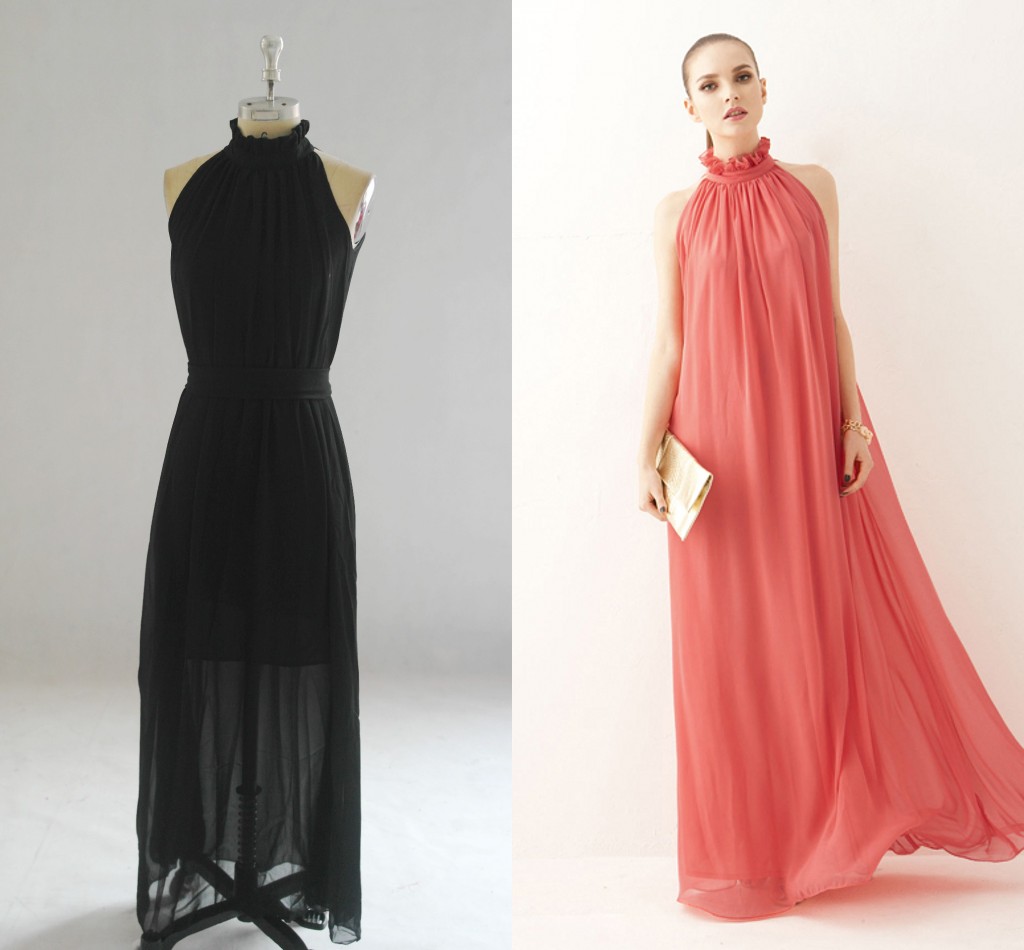 Under 20 Cheap Sleeveless Real Image Parti Dress Long Event Ruffles Evening Gowns Custom Cocktail Prom Dresses Hollow To Fllow 147cm