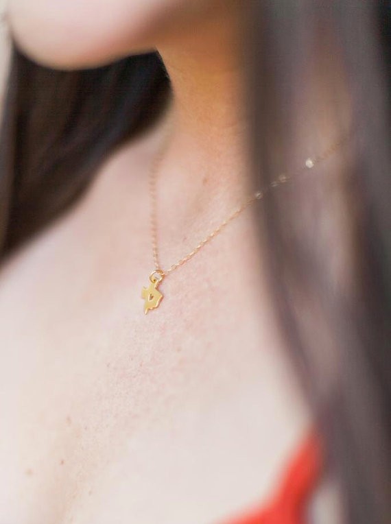 30PCS Outline Texas Map Necklace With Heart USA TX State Necklace I Heart Love Texas Necklaces Map Geography Necklace
