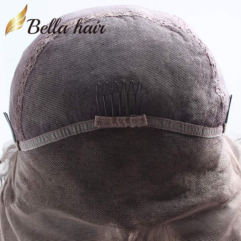 Brazilian Full Lace Human Hair Wigs for Black Women Lace Wig Natural Color Straight Bellahair