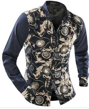 Wholesale-Design and Color Summer Men'splaid Shirts 100% Cotton Long Sleeve Mens Dress Shirts Good Quality Business Casual Menshirt 2XL
