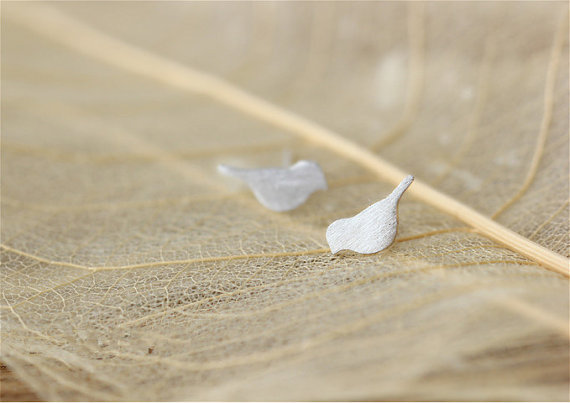 30Pair- S016 Gold Silver Small Vivid Love Bird Stud Earrings Cute Crane Stud Earring Tiny Baby Bird Earrings Stud Animal Jewelry