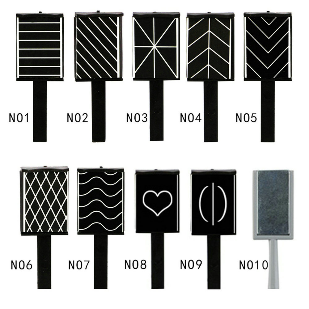 Wholesale-11 Pieces/set Cat Eye Magnet Cat Eye Pen 3D Magnet Stick Magnetic Drawing Vertical Stick for Nail Gel Polish Magical Nail Tool