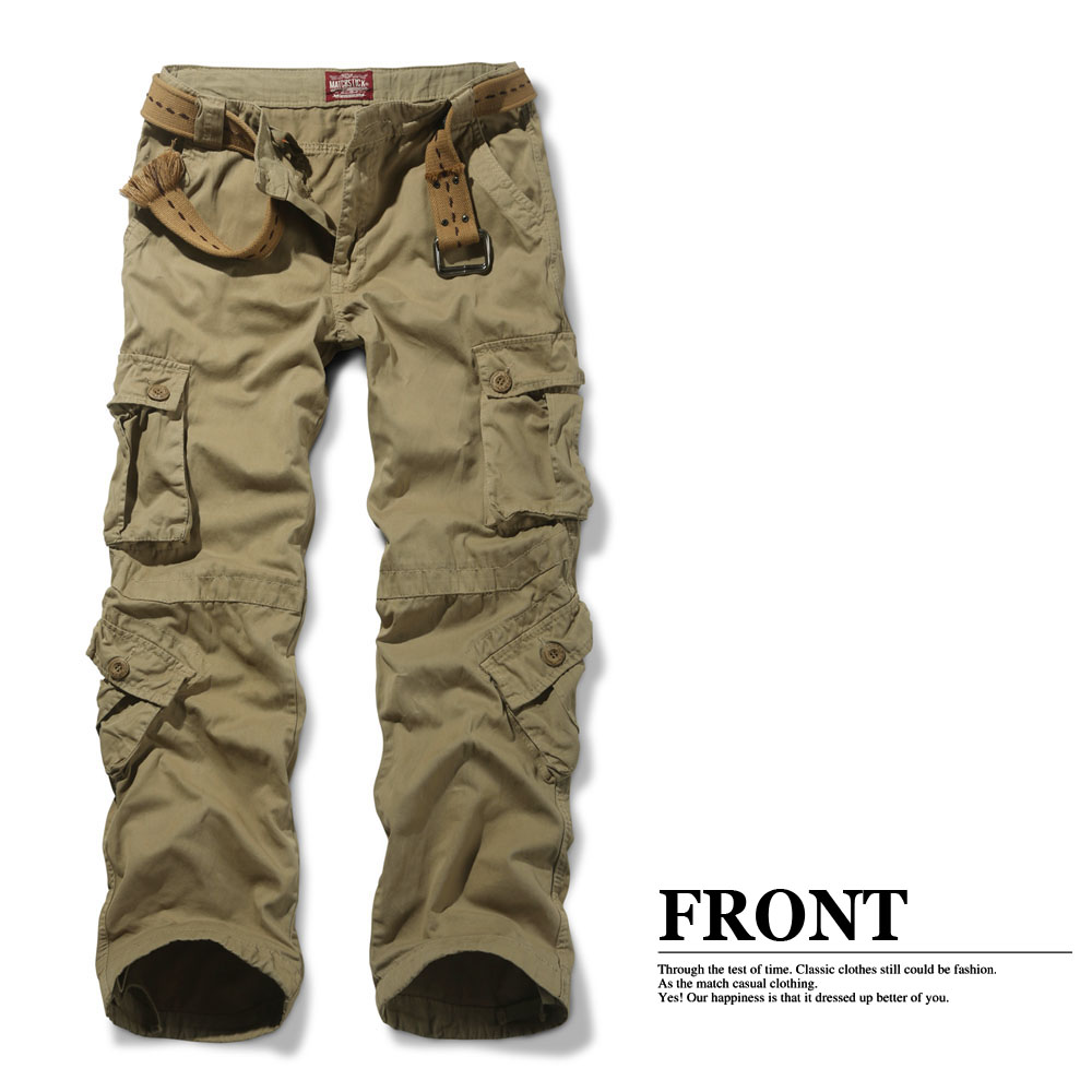 Wholesale-Mens Classic Matchstick Baggy Pants Slant Pocket Cargo Pants SZ 29-44 #3357