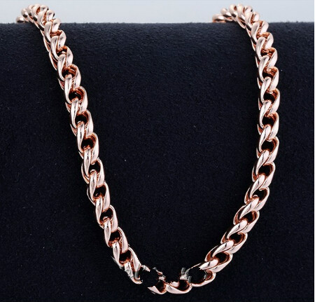 Wholesale-5mm Mens Chain Boys Jewellery Wheat Link Yellow Gold Filled GF Necklace Customized Wholesale Jewelry Free Shipping